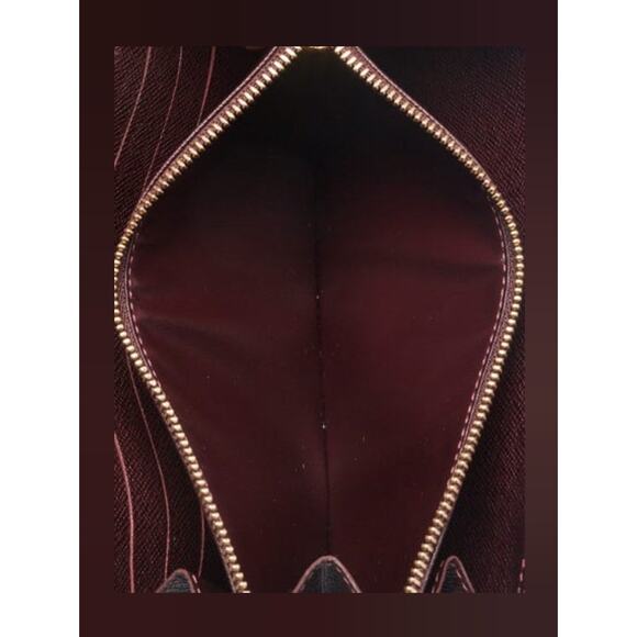 Louis Vuitton Red Sepia LV Monogram Idylle Canvas Sarah Wallet - Picture 8 of 10